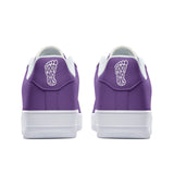 Unisex Purple Low Top Leather Sneakers