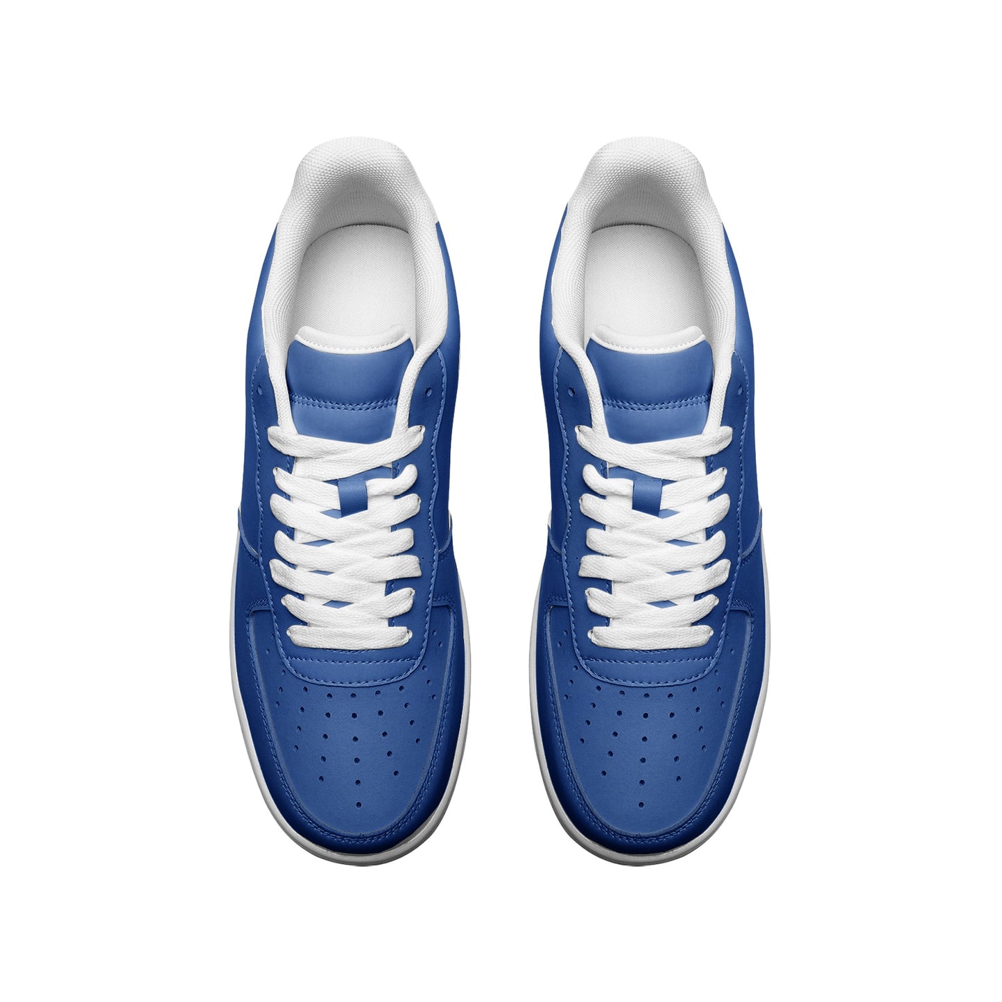 Royal Blue Unisex Low Top Leather Sneakers