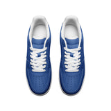 Royal Blue Unisex Low Top Leather Sneakers