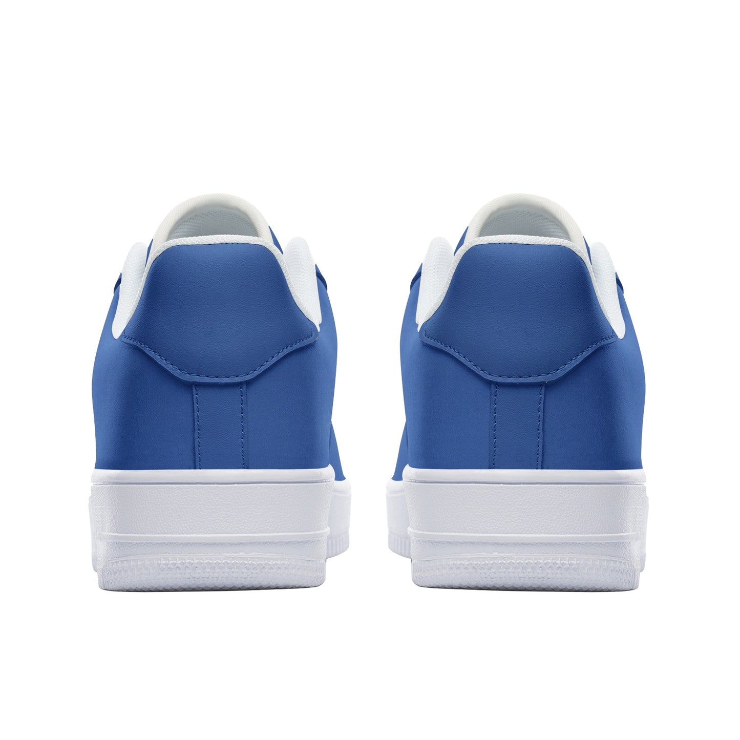 Royal Blue Unisex Low Top Leather Sneakers