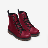 Burgundy Red Casual Leather Lightweight boots MT