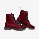 Burgundy Red Casual Leather Lightweight boots MT