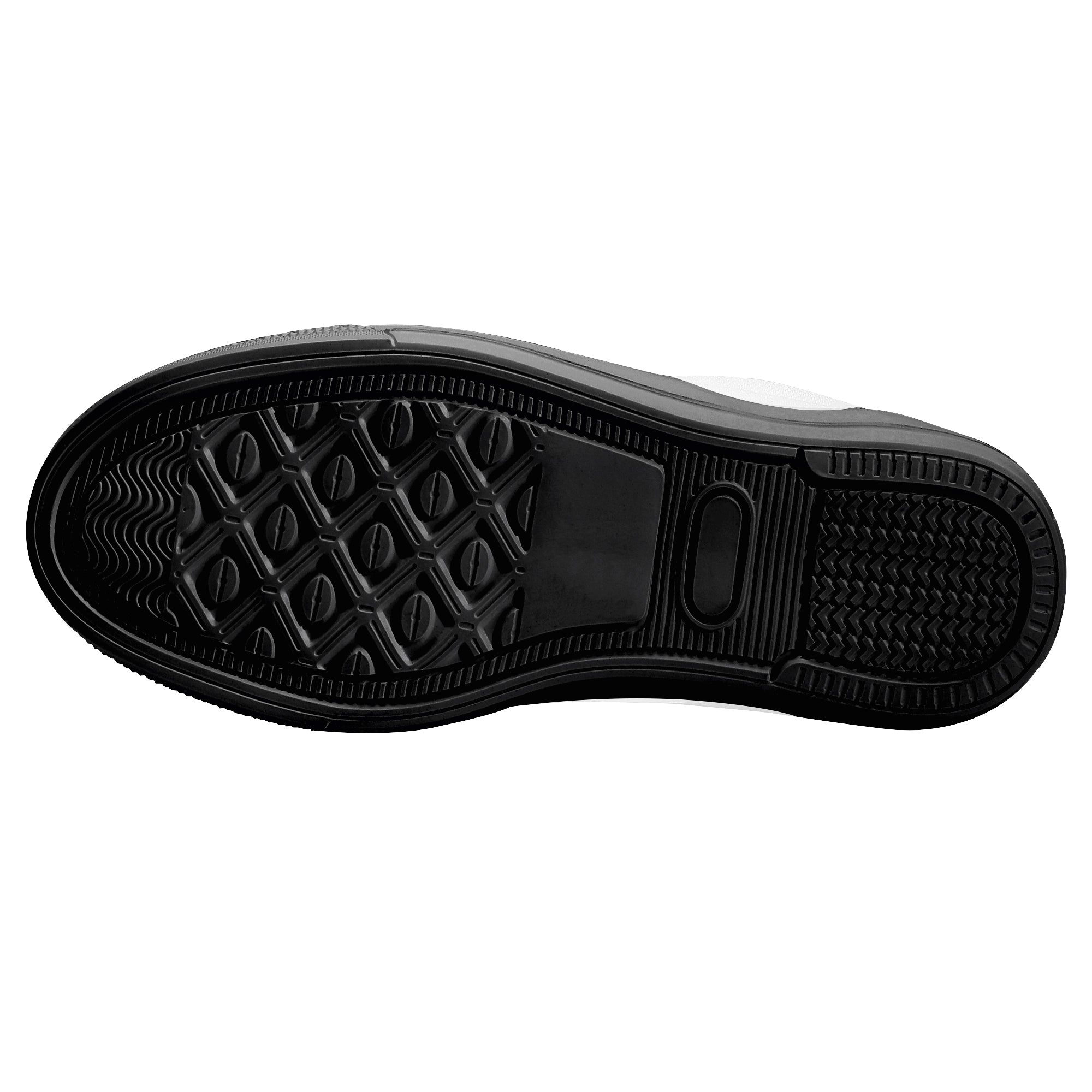 Red Plaid Kids Slip-on shoes - Black