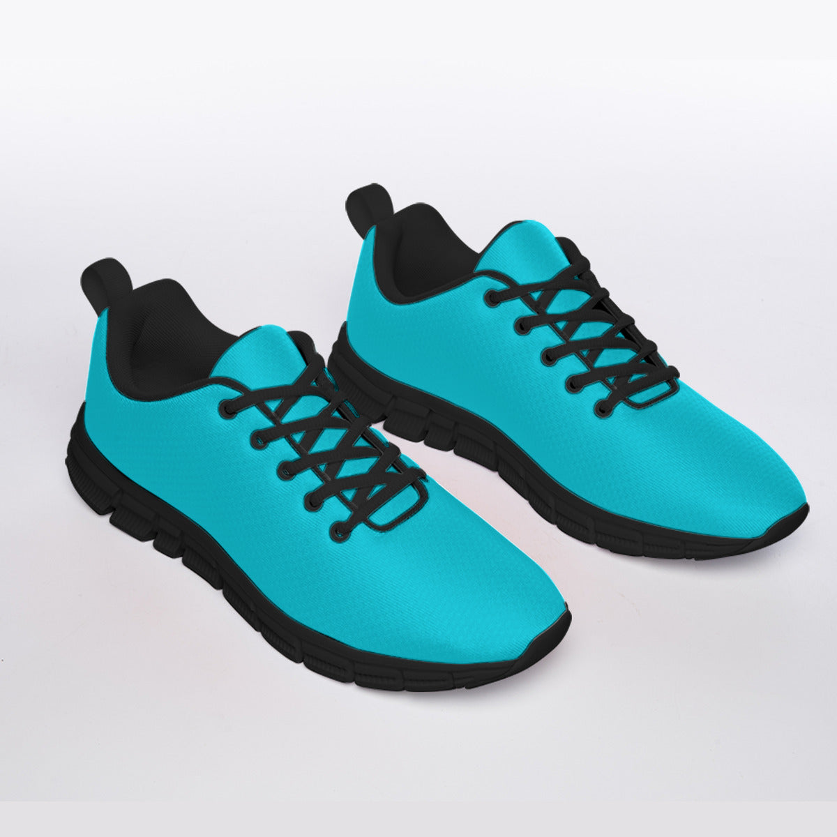 Bold Blue Men's Sports Shoes With Black Sole