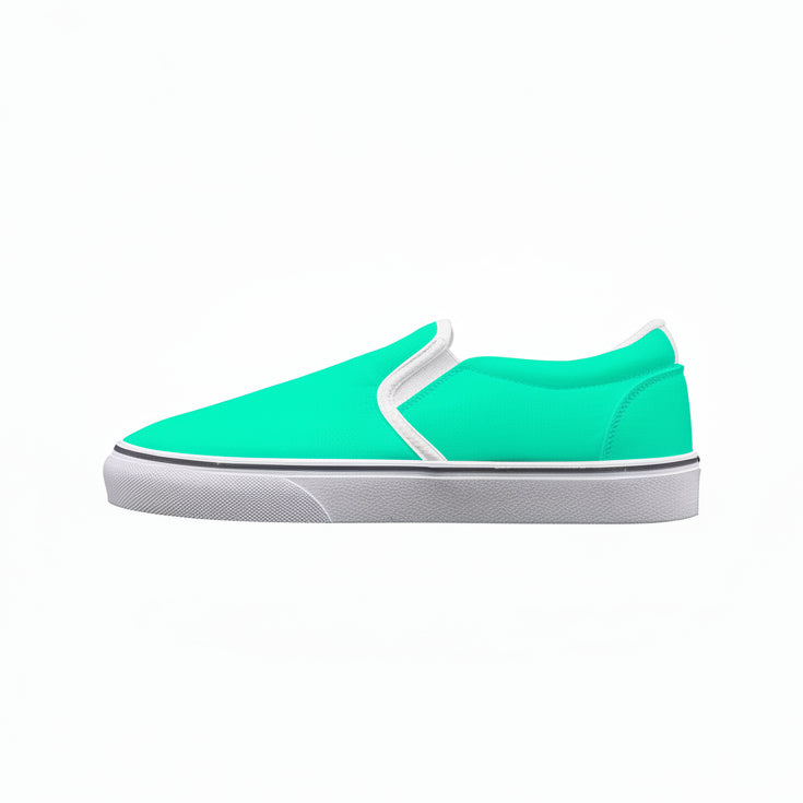 Kid's Aqua Slip On Sneakers