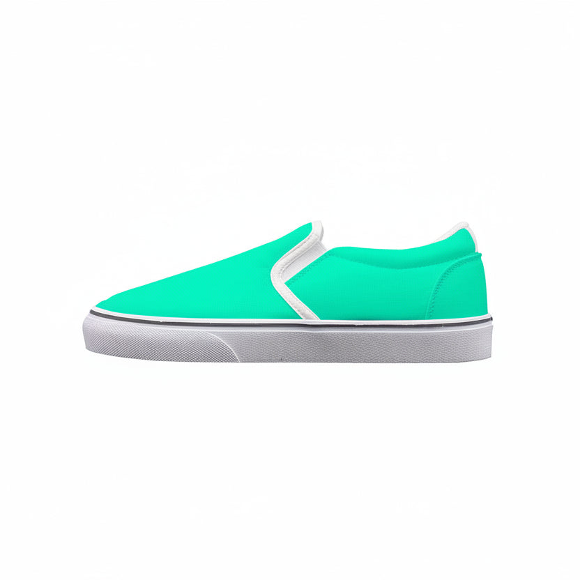 Kid's Aqua Slip On Sneakers