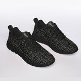 Black Men's Sports Shoes With Black Sole