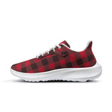 Men's black and red checkered Road Running Shoes