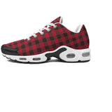 Women's Red and Black plaid Air Cushion Sports Shoes