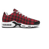 Women's Red and Black plaid Air Cushion Sports Shoes