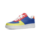 Unisex Multicolor Low Top Leather Sneakers