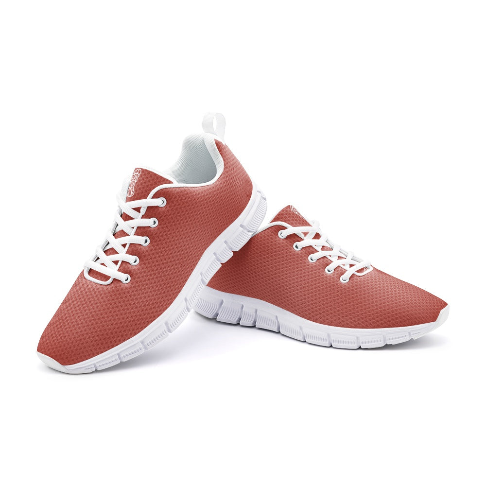 Unisex Lightweight Medium Carmine Red Athletic Sneakers