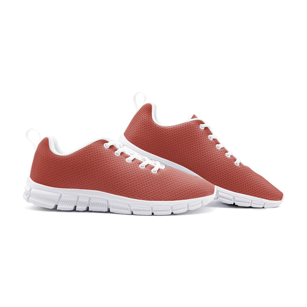 Unisex Lightweight Medium Carmine Red Athletic Sneakers