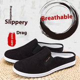 Casual Breathable All-match Sneakers Slip-on Heel-free Half Support Non-slip Men's Shoes