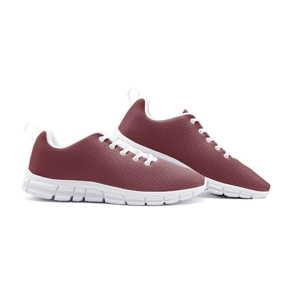 Unisex Lightweight WIne Red Athletic Sneakers