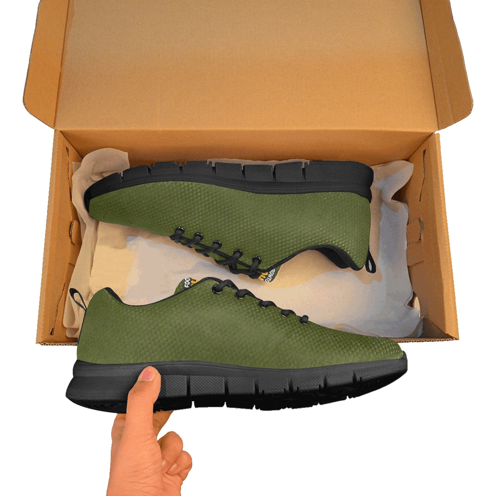 Men's Green Breathable Sneakers