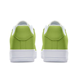 Chartreuse Green Unisex Low Top Leather Sneakers