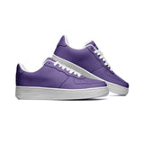 Purple Unisex Low Top Leather Sneakers