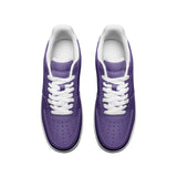 Purple Unisex Low Top Leather Sneakers