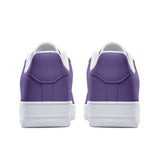 Purple Unisex Low Top Leather Sneakers