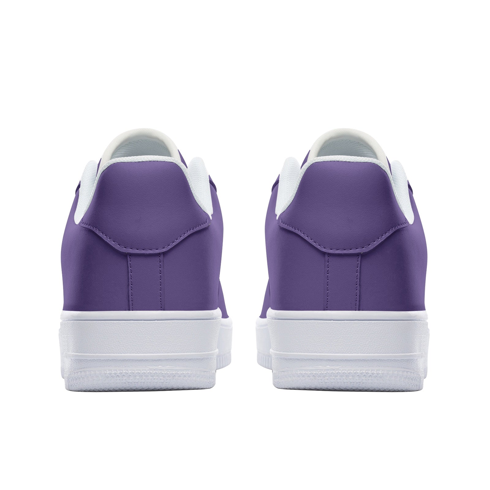 Purple Unisex Low Top Leather Sneakers