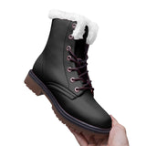 Unisex Black Lace Up Winter Boots Fashion Comfort Chukka Boots