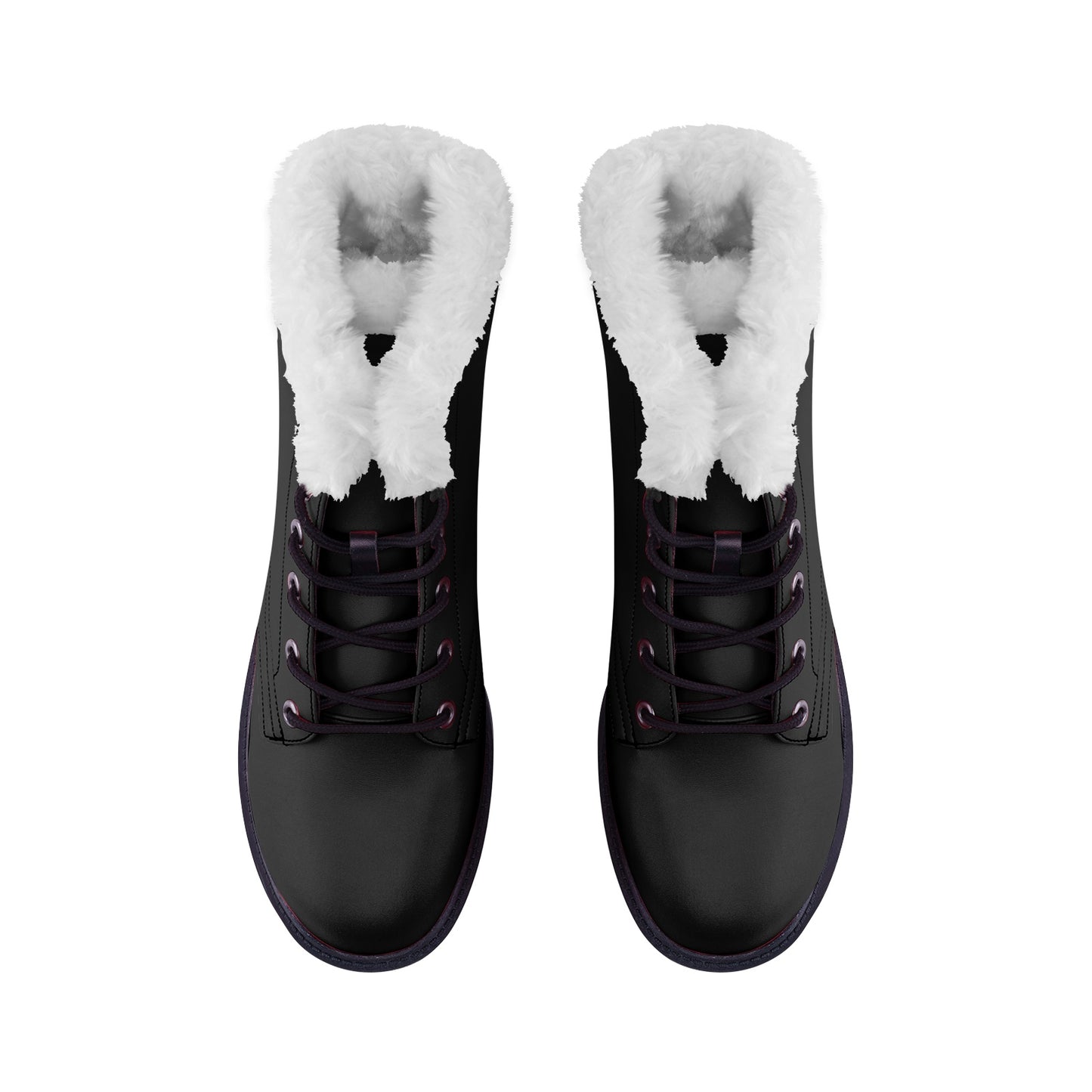 Unisex Black Lace Up Winter Boots Fashion Comfort Chukka Boots