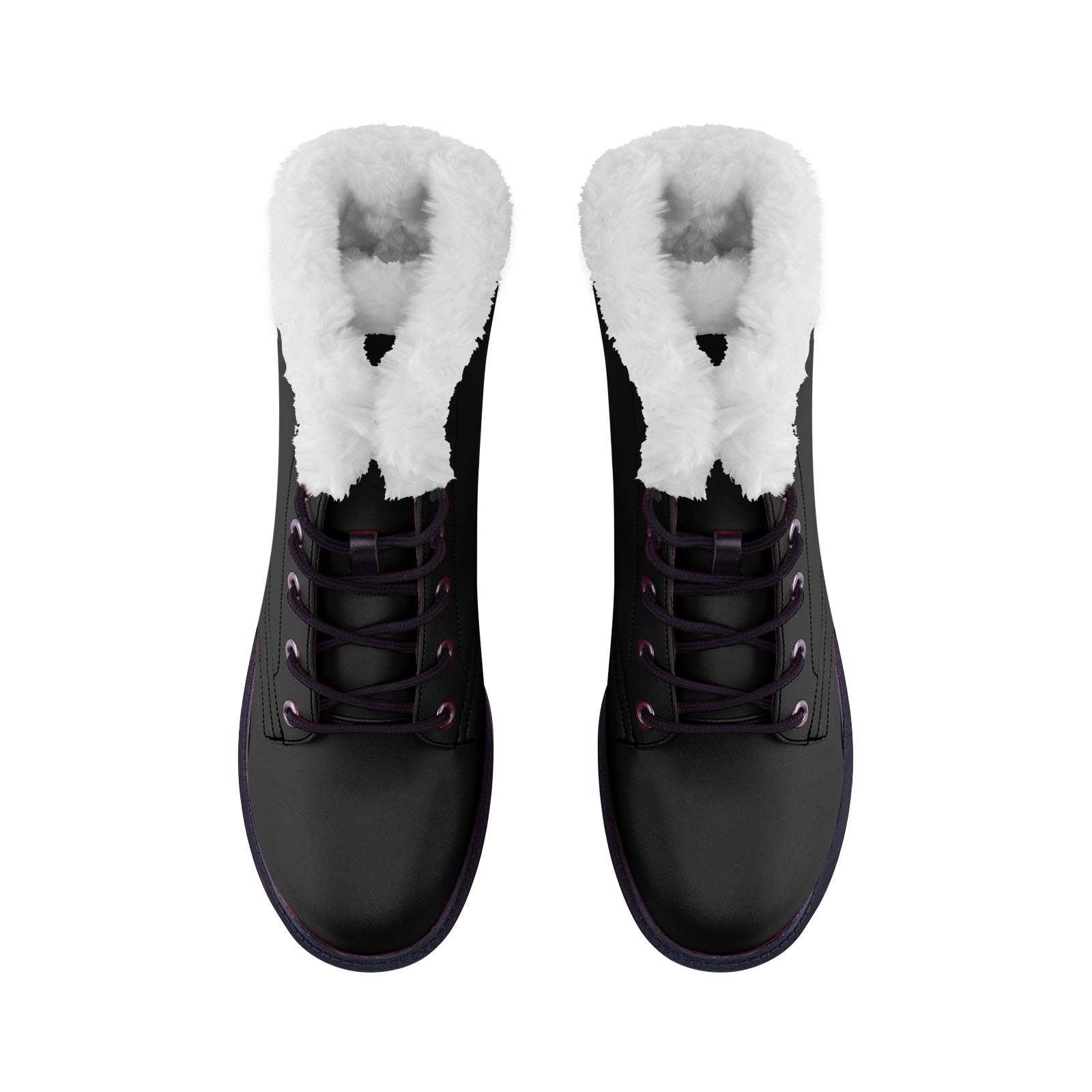 Unisex Black Lace Up Winter Boots Fashion Comfort Chukka Boots