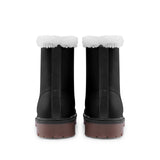 Unisex Black Lace Up Winter Boots Fashion Comfort Chukka Boots