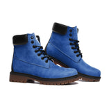 Blue Casual Leather Lightweight boots