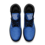 Blue Casual Leather Lightweight boots