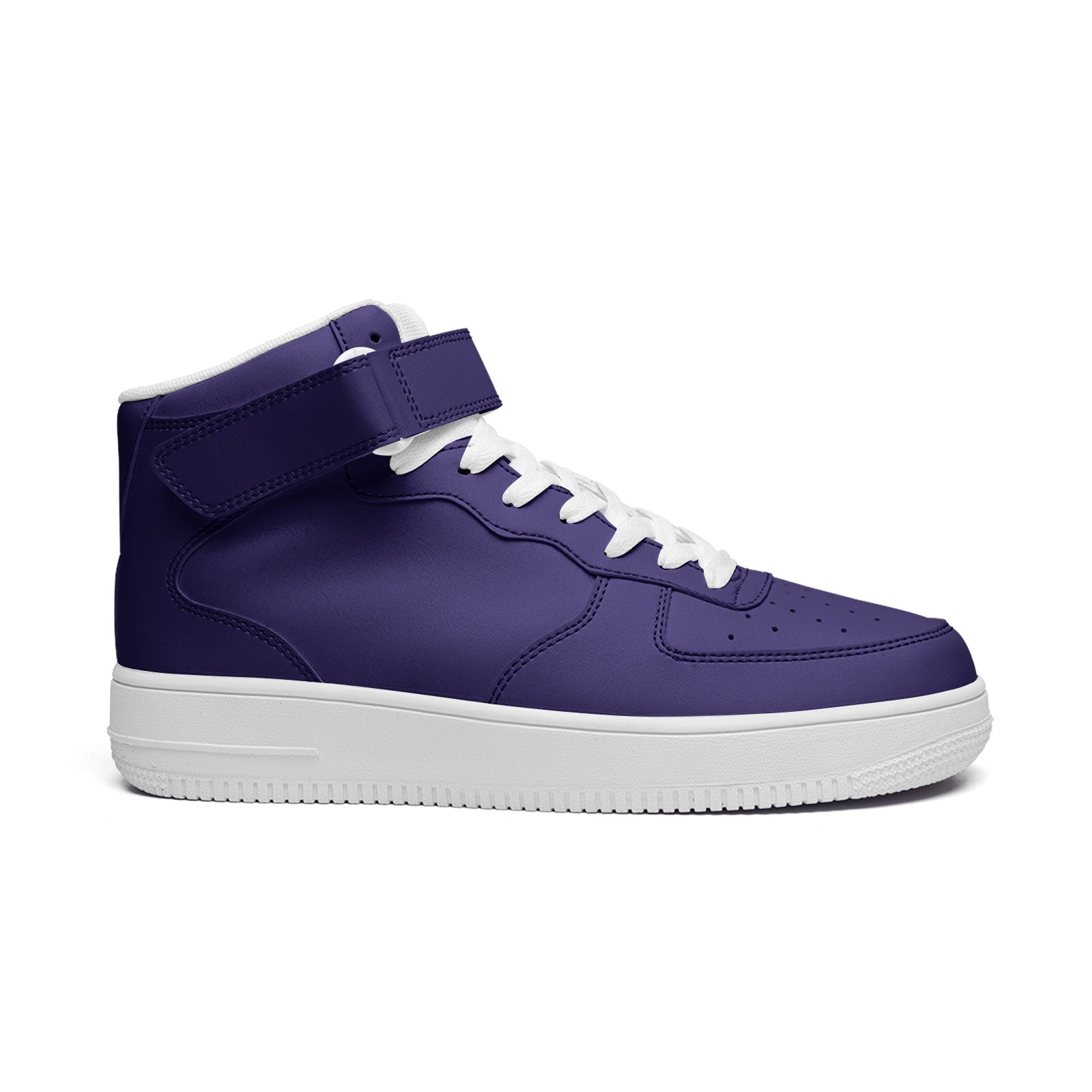 Purple Unisex high Top Leather Sneakers