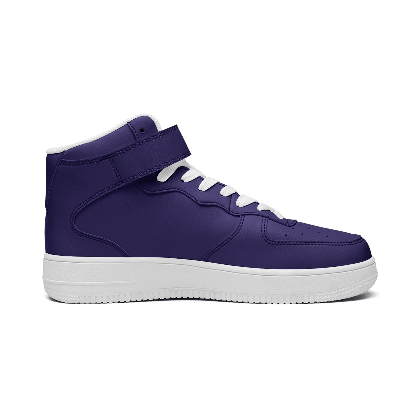 Purple Unisex high Top Leather Sneakers