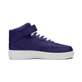 Purple Unisex high Top Leather Sneakers
