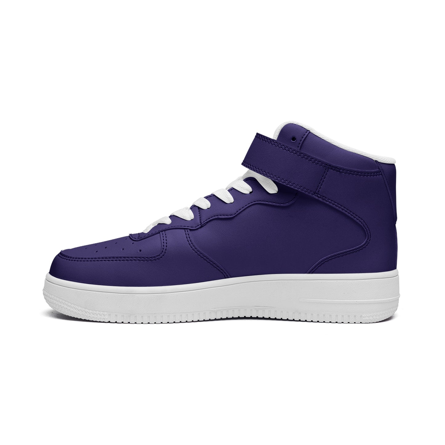 Purple Unisex high Top Leather Sneakers