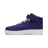 Purple Unisex high Top Leather Sneakers