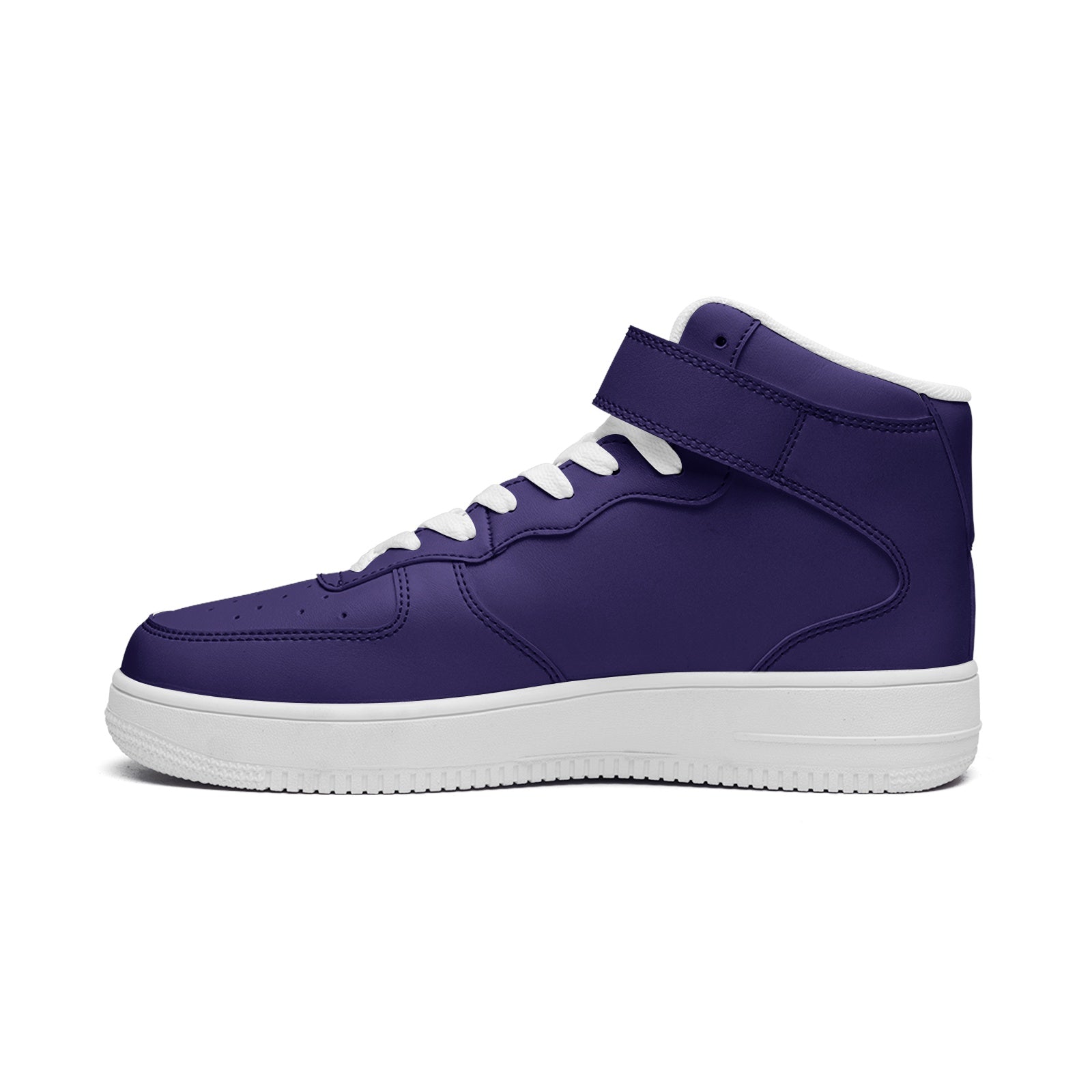 Purple Unisex high Top Leather Sneakers