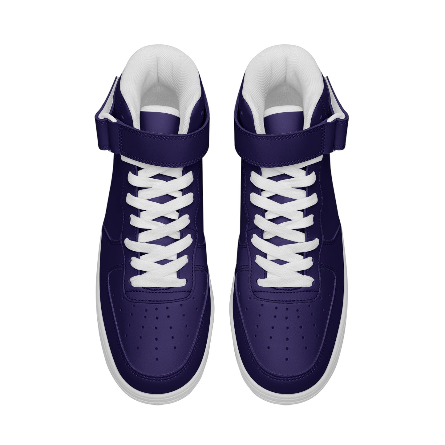 Purple Unisex high Top Leather Sneakers