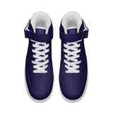 Purple Unisex high Top Leather Sneakers
