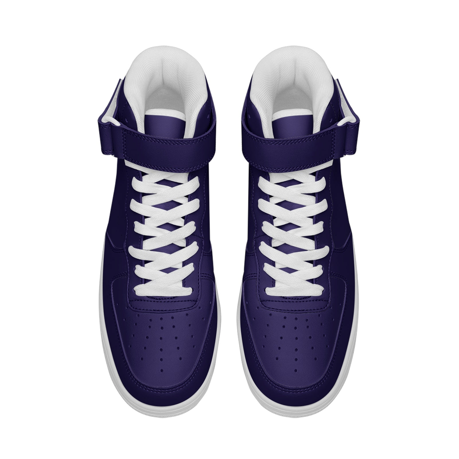 Purple Unisex high Top Leather Sneakers