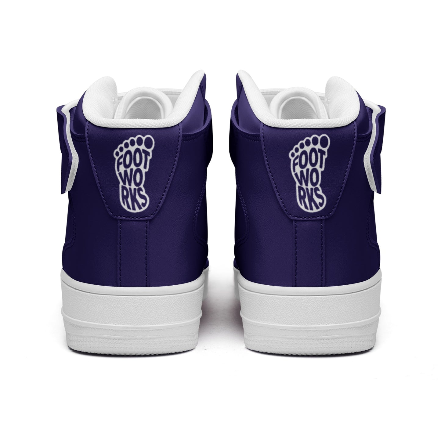 Purple Unisex high Top Leather Sneakers