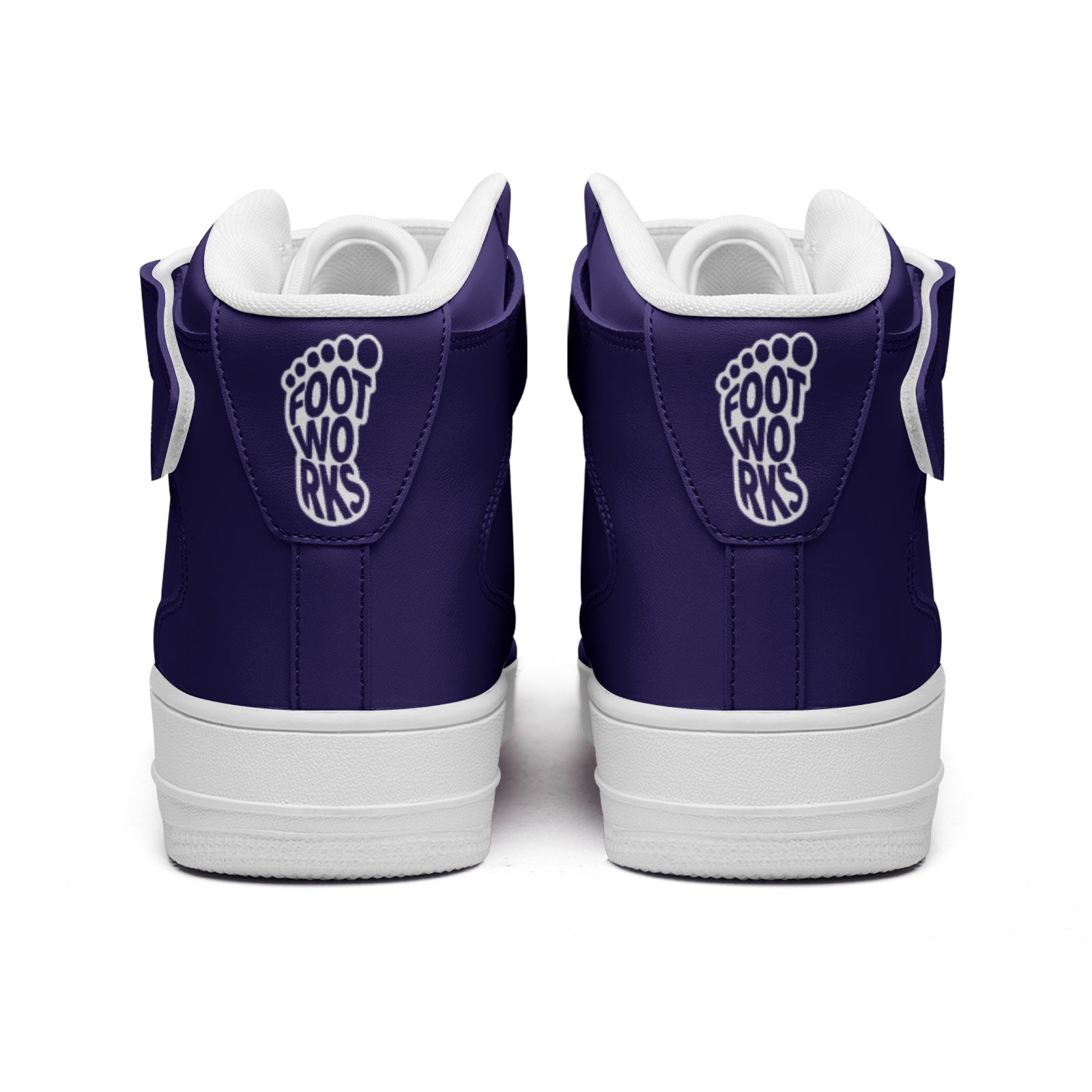 Purple Unisex high Top Leather Sneakers
