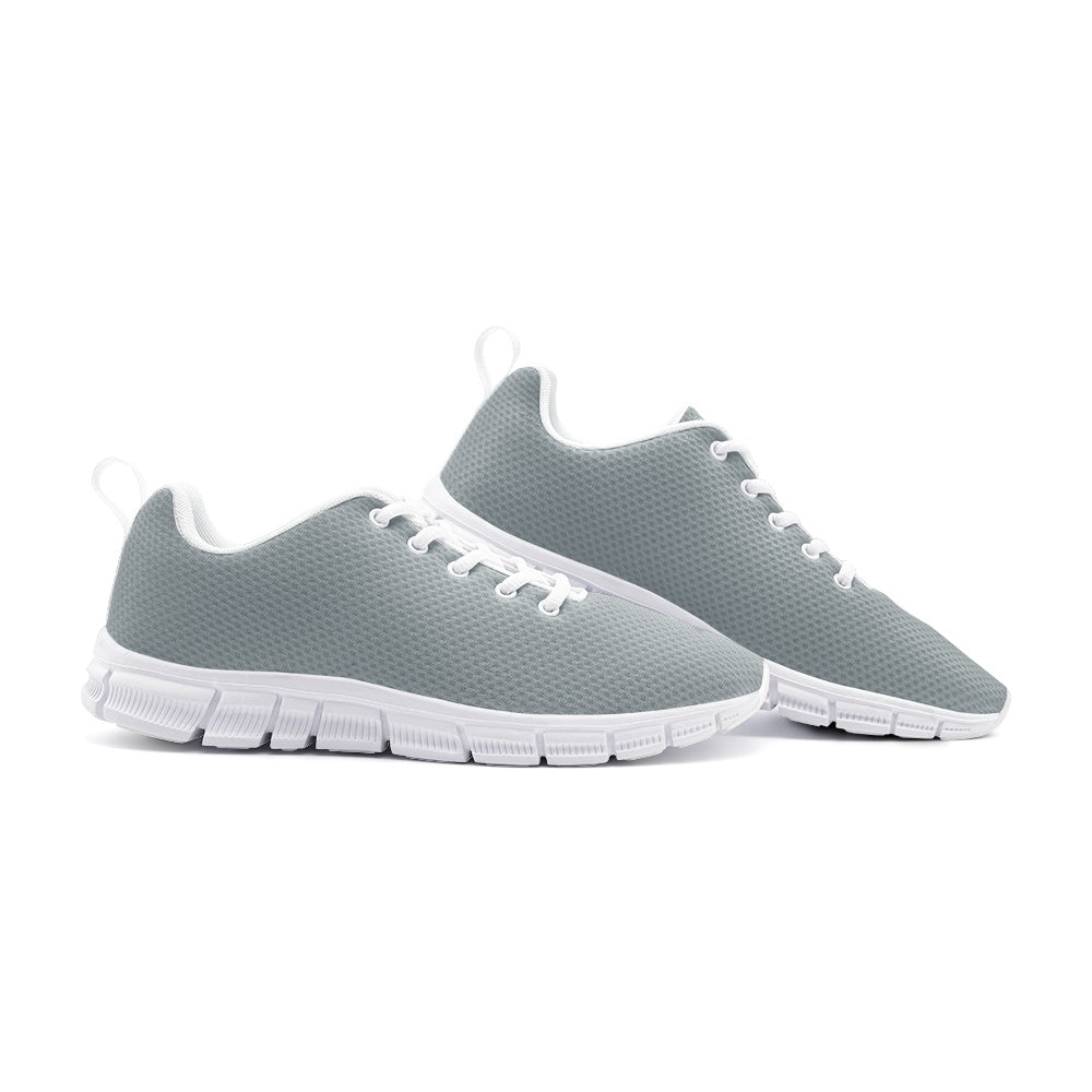 Unisex Lightweight Silver Gray Sneaker Athletic Sneakers