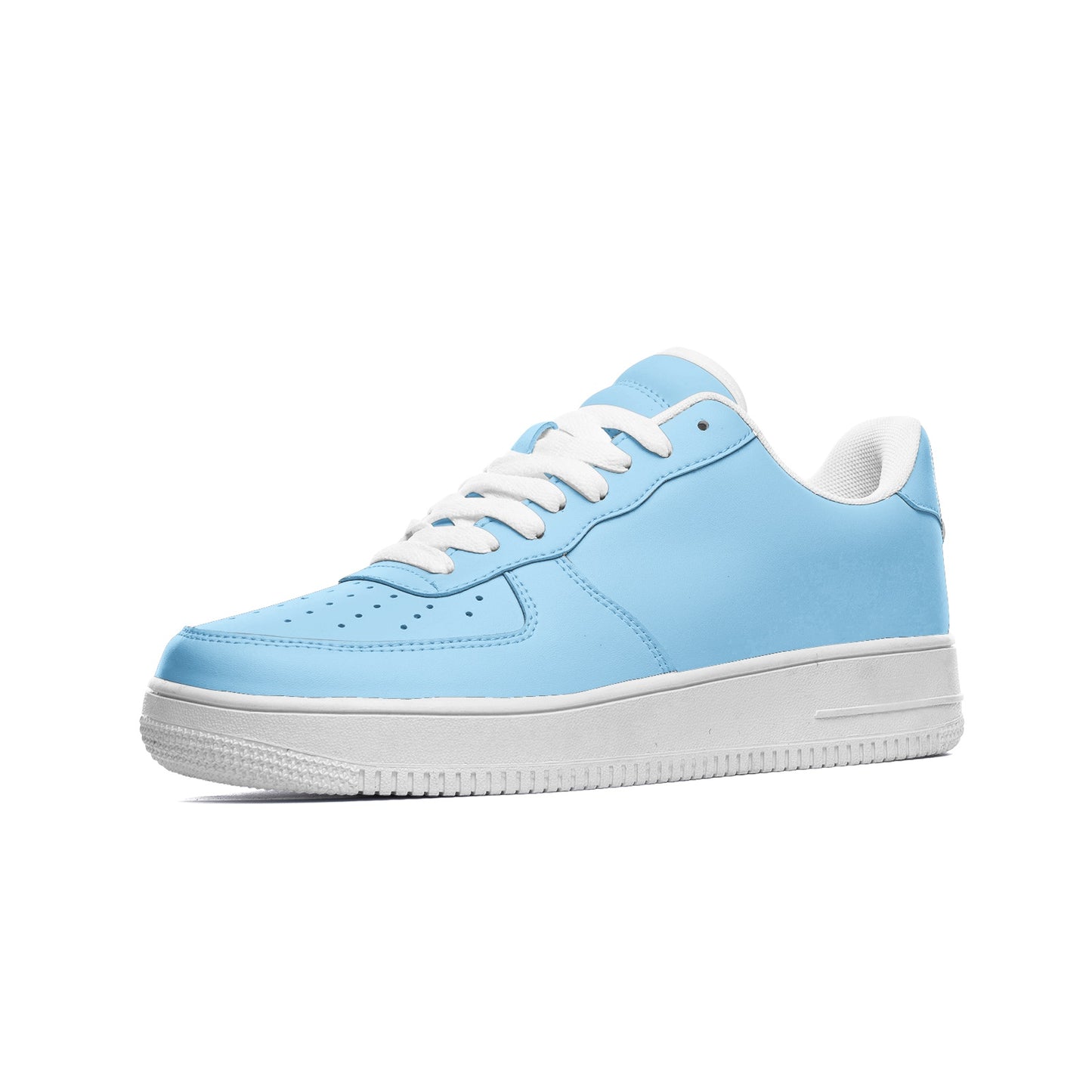 Unisex Carolina Blue Low Top Leather Sneakers