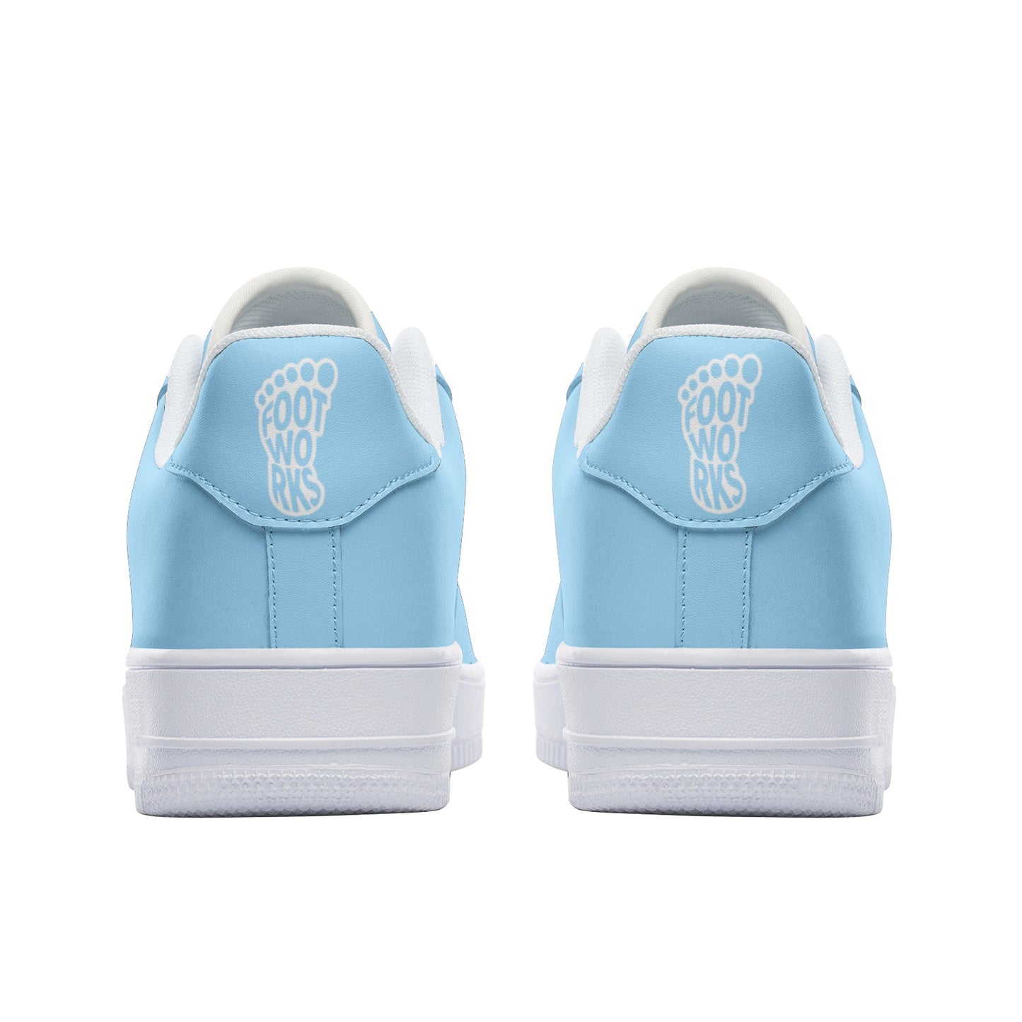 Unisex Carolina Blue Low Top Leather Sneakers