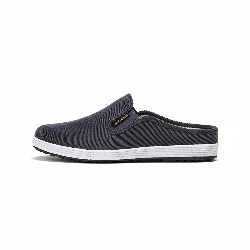 Casual Breathable All-match Sneakers Slip-on Heel-free Half Support Non-slip Men's Shoes