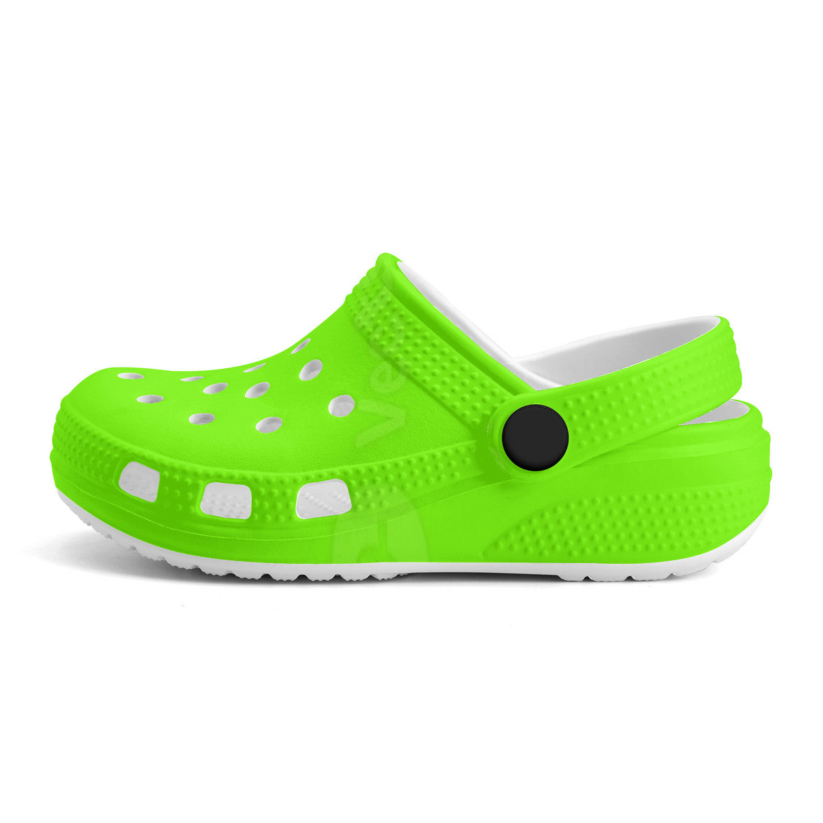Kid's Neon Green Casual Clogs