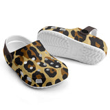 Kid's Leopard Pattern Casual Clogs