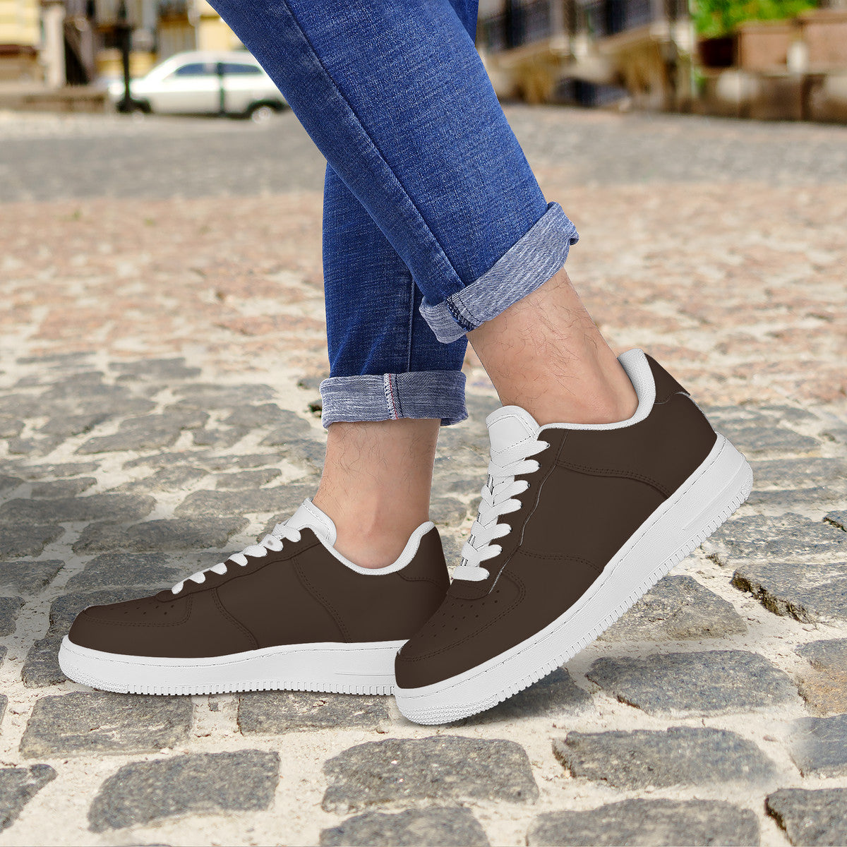 Brown Low Top Unisex Sneaker