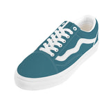 Teal Low Top Flat Sneaker